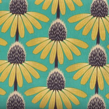 FREE SPIRIT COTTON FABRIC ANNA MARIA HORNER PRETTY POTENT ECHINACEA