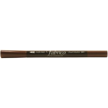 Fabrico Dual Tip Fabric Marker Chocolate 154