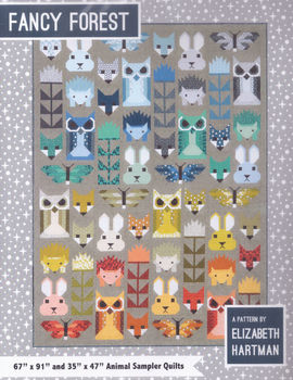 Fancy Forest Animal Sampler Quilt Pattern by Elizabeth Hartman