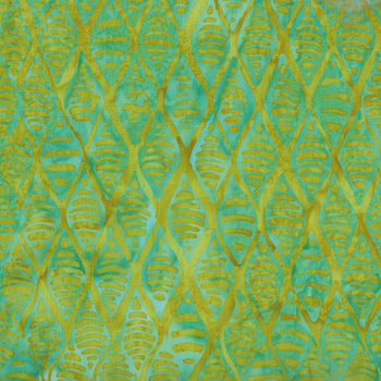 Fern Textiles Batik Code 313Q6 AquaLime