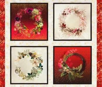 Festive Beauty Lara Skinner for Robert Kaufman Panel 36 x 42 Des 21190