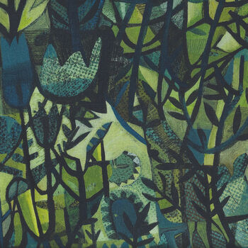Find The Birds by Este McLeod for Free Spirit Fabrics PWES008 Green Verde