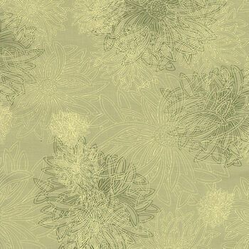 Floral Elements by AGF Fabrics FE500 Green 