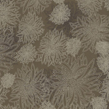 Floral Elements by AGF Fabrics FE523 Green Wood