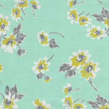 Flour Garden by Linzee McCray for Moda Fabrics M23321 14 Duck Egg