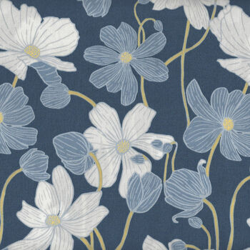 Fresh Linen by Katie Oand39Shea for Art Gallery Fabrics FRE32300 Blue