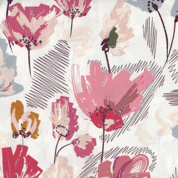 Fusion Rosewood from Art Gallery Fabrics FUSRW1903 Wild Beauty