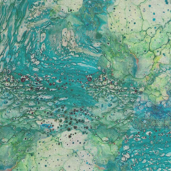 Fusion ll Digital Fabric by Ocllo Mason For QT Fabric 164928291Q TurquoiseGreen