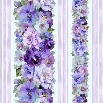 Garden Delight by Timeless Treasures Digital Fleur CD3501 Multi