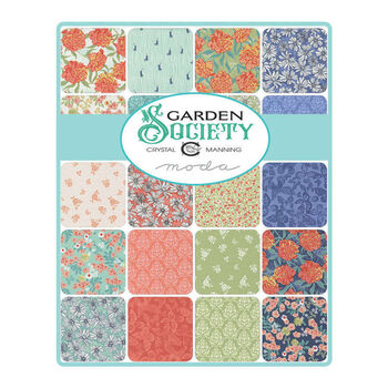 Garden Society by Crystal Manning For Moda 11890LC Layer Cake 42 x 10 Squares