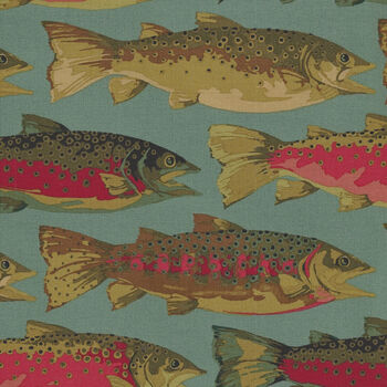 Go Fish by Martha Negley for Free Spirit Fabric PWMN019AQUA