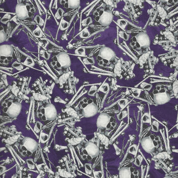 Halloween Countdown from Blank Quilting Glow In The Dark 2251G 055 Purple