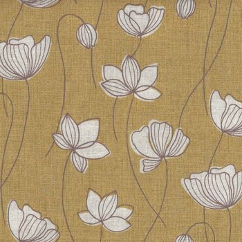 Handworks by Maya Ootani Fabric Made in Japan SL10236S  A Mustard