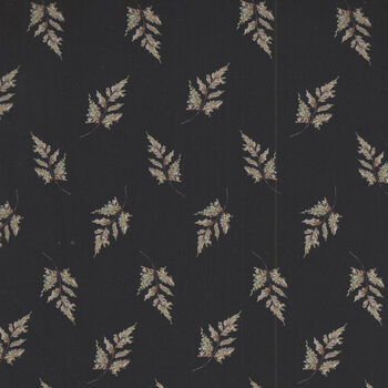 Heavenly Hedgerow For Figo Fabrics 9058899 Fern Charcoal