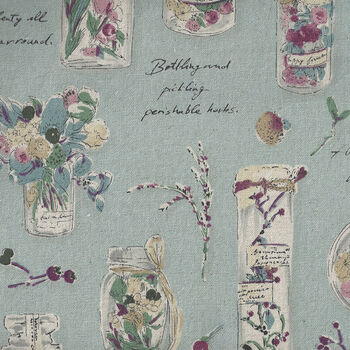 Herbarium Collection by Lecien CottonLinen 40988 Colour 70 Duckegg Blue