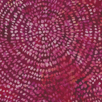 Hoffman Batik Cotton Fabric HT2441208 Strawberry Daiquiri Flame