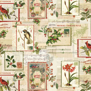 Holiday Nostalgia by Katie Pertiel for Clothworks Y7448658 Light Butter
