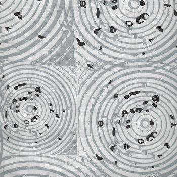 Homeward By Natalie Barnes for Windham Fabrics 508157 GreyWhite Circles
