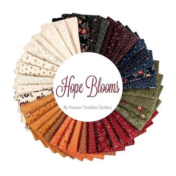 Hope Blooms by Kansas Troubles Quilters Precut 10 x 42 Squares for Moda 9670LC