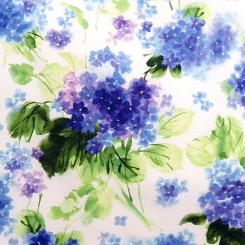 Hydrangea Blossoms by Quilting Treasures Fabrics 164927529Z White