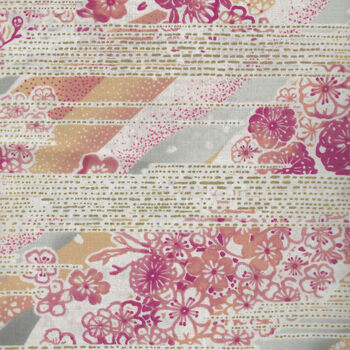 Imperial Collection By Robert Kaufman Fabrics SRKM 21202 Colour PeachPinkGrey