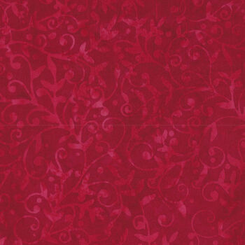 Island Batik Cotton Fabric 121913380 Col Cardinal Season