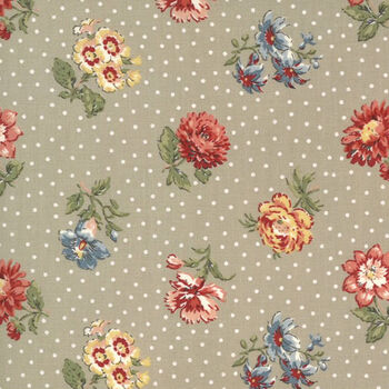 Jardin De Fleurs By French General For Moda Fabrics M13891 21 Taupe 
