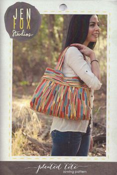 Jen Fox Studios Pleated Tote Bag Pattern