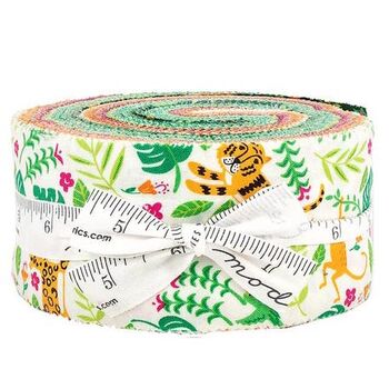 Jungle Paradise Jelly Roll by Stacey Iset Hsu For Moda 20780JR Patchwork and Quilting