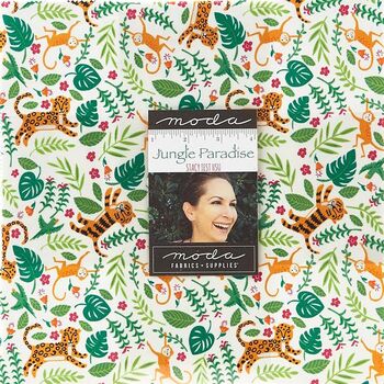 Jungle Paradise Layer Cake by Stacey Iset Hsu For Moda 20780LC Patchwork + Quilt