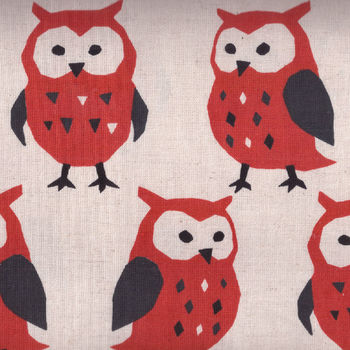 KOKKA CoLtd CottonLinen OWL Fabric PA38400  400A01