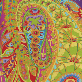 Kaffe Fasset Collective 2022 GP60 Pattern Paisley Jungle Color Lime 