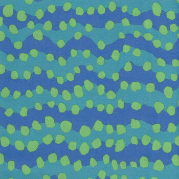 Kaffe Fasset Collective 2022 PWBM082 Pattern Bubble Strip Color Aqua 