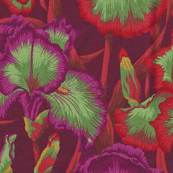 Kaffe Fasset Collective by Phillip Jacobs August 2020 PWP J105 Red Bearded Iris