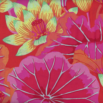 Kaffe Fassett Collective 2022 Lake Blossoms PWGP093 Magenta