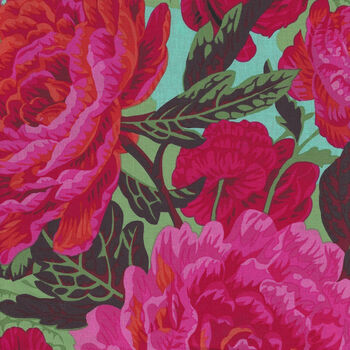 Kaffe Fassett Collective 2023 PWPJ029 Col Maroon Patt Floral Burst