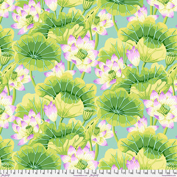 Kaffe Fassett Collective Classic Lake Blossoms GP93 Green