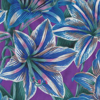 Kaffe Fassett Collective for Free Spirit August 2020 PWP J104Blue Amaryllis