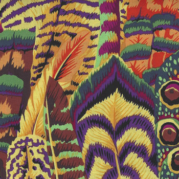 Kaffe Fassett Collective for Free Spirit PWP J055 GoldX Pattern Feathers