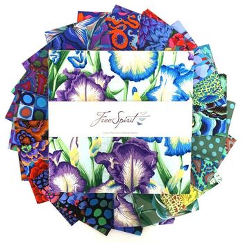 Kaffe Fassett Feb 2020 10 Cold Charm Pack 42PC FB610GP