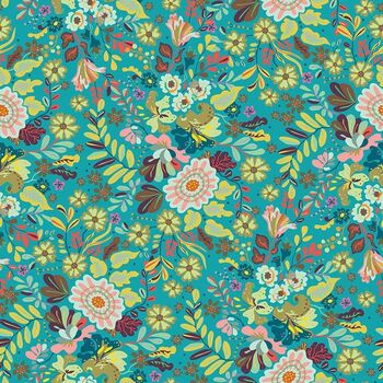 Kindred Sketches by Kathy Doughty for FIGO Fabrics 90526 Col61 Patt Kinfolk