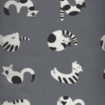 Kokka 100 Cotton Fabric Made In Japan YHA99140 Col 2C20 BlackGray