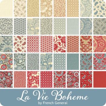 La Vie Boheme by French General For Moda Precut Jelly Roll 30670JR 25 Strips x