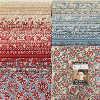 La Vie Boheme by French General Precut 10 x 42 Squares Layer Cake for Moda 1390