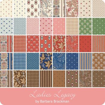 Ladies Legacy by Barbara Brackman for Moda Charm Pack 5 x 42 Squares 8350PP
