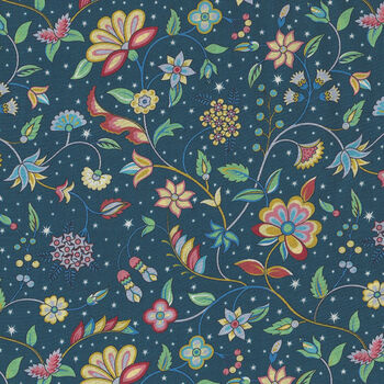 Liberty of London Summer Gallery Tana Lawn 036373447C Midnight Vane Col C