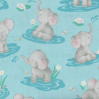 Little Darlings by Freckle + Lollie FLLDD187B Pattern Water Frolic Color Blue