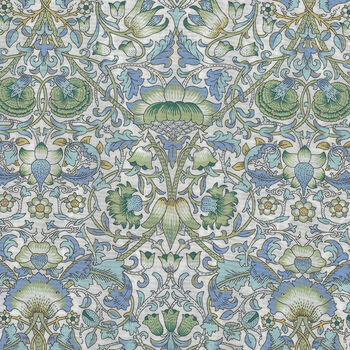 Lodden Liberty Tana Lawn Width 53 03631031G Color GreenMauveWhite
