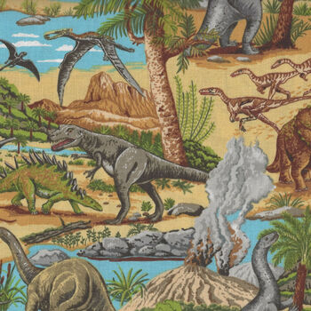 Lost World Dinosaurs by Nutex Fabric 80300 Colour 101