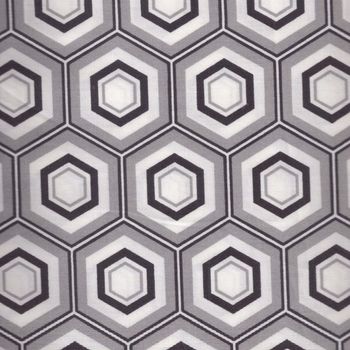 MINIMILISTA COTTON FABRIC HEXA NOIR BY AGF FABRICS